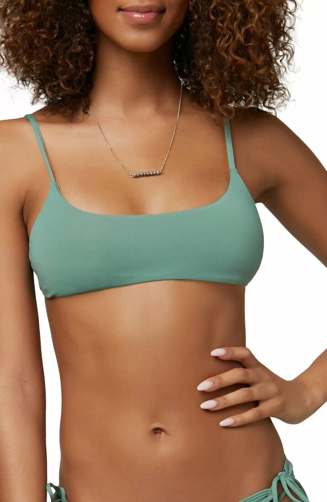 O'Neill Juniors' Surfside Saltwater Solids Bikini Top $38 Size L # U8 466 NEW