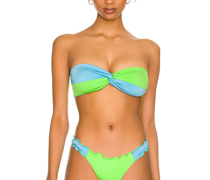 Peixoto Edy Colorblock Bandeau Bikini Top