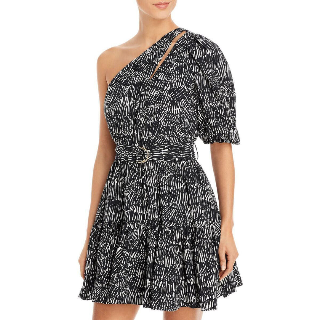 Jonathan Simkhai Adriana One Shoulder Dress Cover-Up $425 Size XS # 1B 1472 NEW