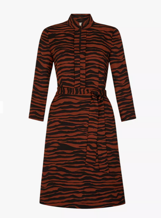 HOBBS LONDON Lois Zebra Print Dress