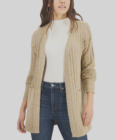 Crave Fame Juniors' Ribbed-Knit Open-Front Cardigan $49 Size XS # WW 286 NEW