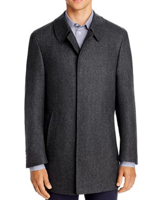 Canali Wool Classic Fit Car Coat $1895 Size 56R # 7B 1591 NEW