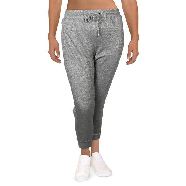 Anne Klein Metallic Threaded Jogger Pants MSRP $79 Size M # 19A 692 NEW