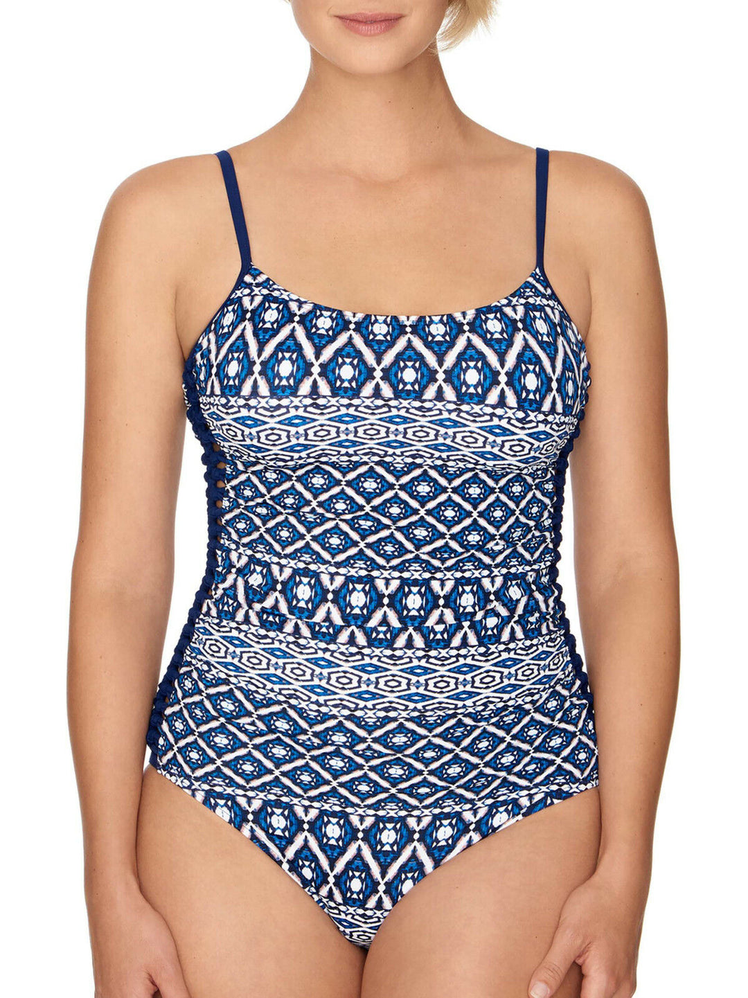 Time and Tru Diamond tribe One piece Swimsuit Size M # UB8 449 NEW