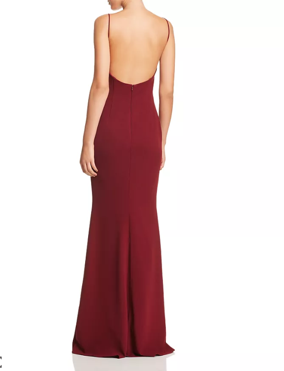 Katie May Lola Cowl-Neck Gown