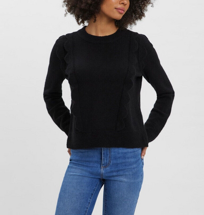 Vero Moda Katie Scalloped Sweater MSRP $69 Size XL # 21A 626 NEW
