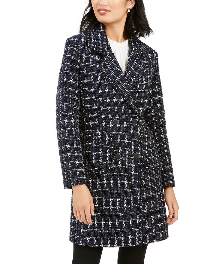 Marc New York Double-Breasted Plaid Tweed Coat MSRP $320 Size XL # 21B 559 NEW