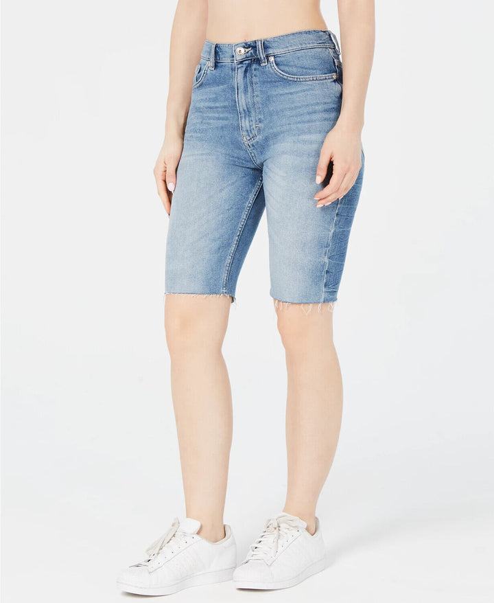 Superdry Kari Longline Denim Shorts MSRP $49 Size 24 # UB2 249 NEW