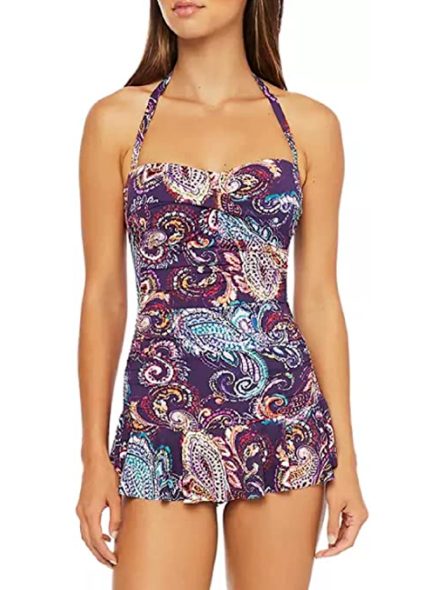 Lauren Ralph Lauren Captiva Paisley Strapless Swimdress