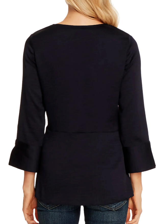 Vince Camuto Faux-Wrap Top