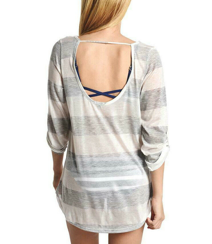 Splendid Homespun Stripe Tunic Swim Cover Up