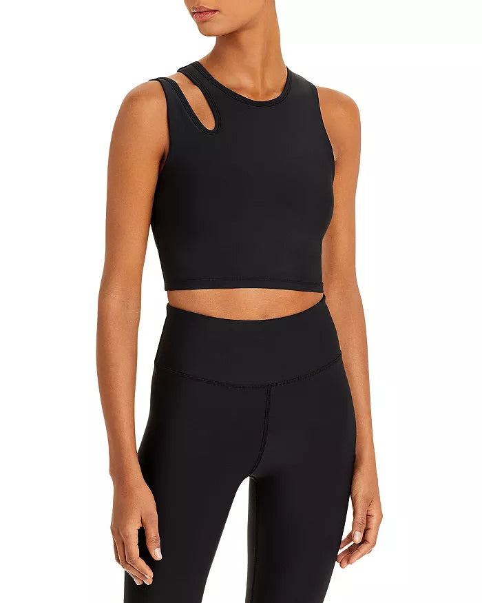 AQUA Athletic Longline Cutout Sports Bra