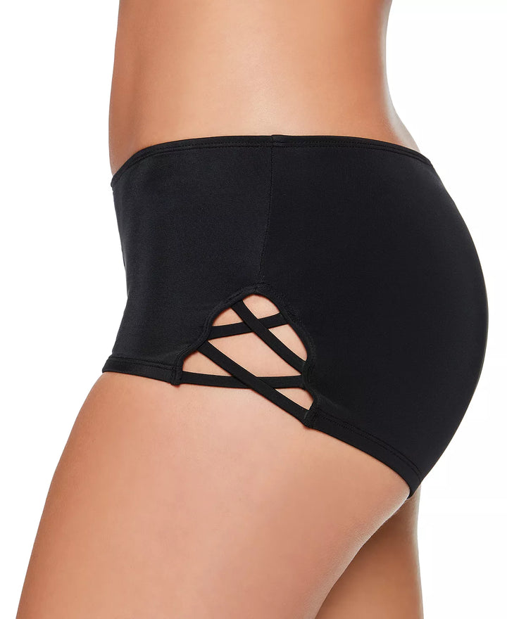 Salt + Cove Juniors' Strappy-Side Swim Boyshorts
