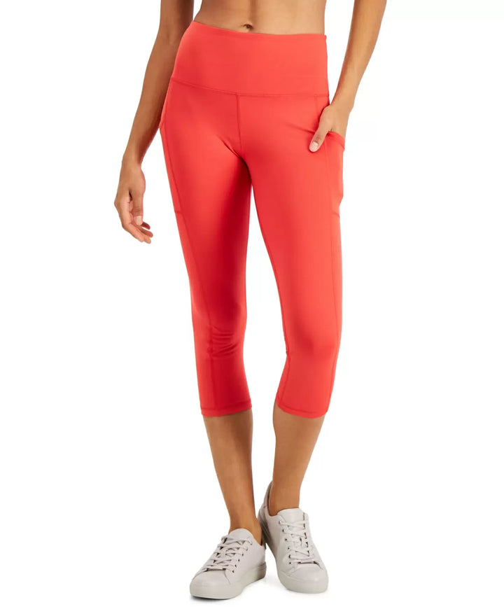 ID Ideology Compression High-Rise Side-Pocket Cropped Leggings