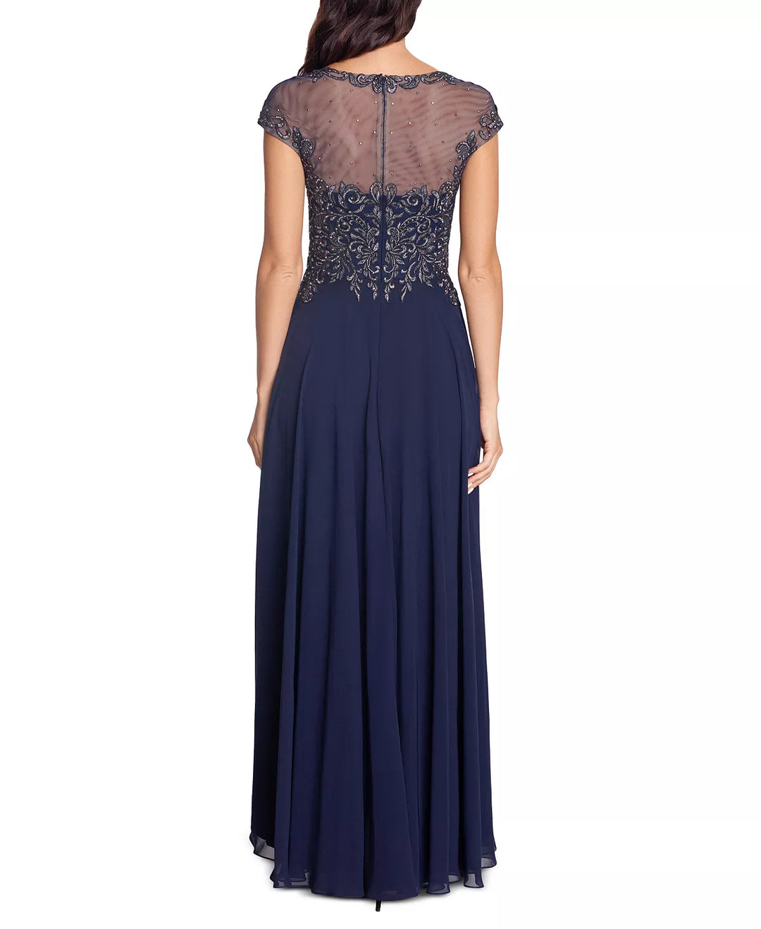 XSCAPE Embellished Embroidered Gown