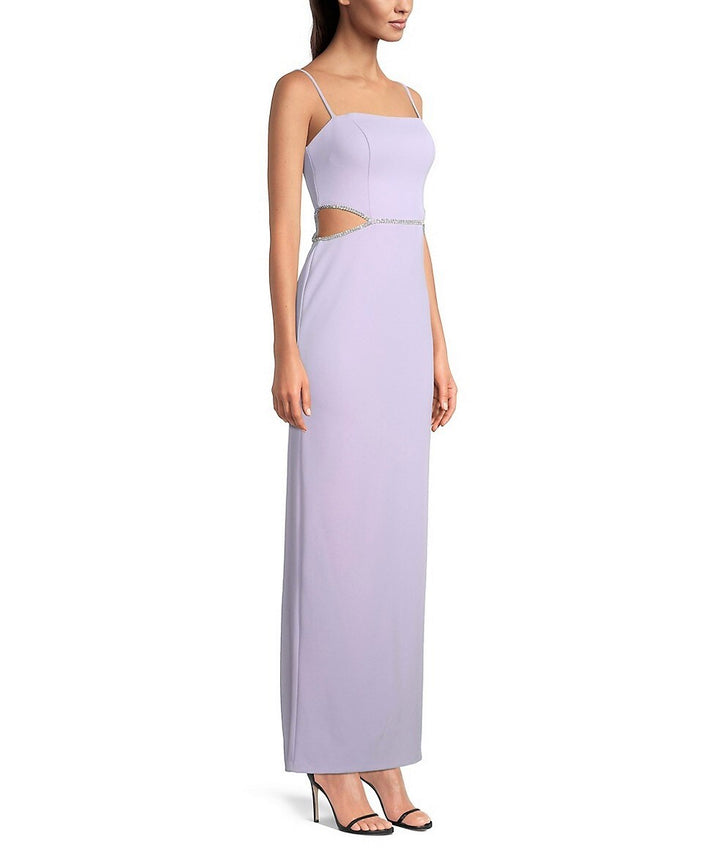 AQUA Side Cutout Gown