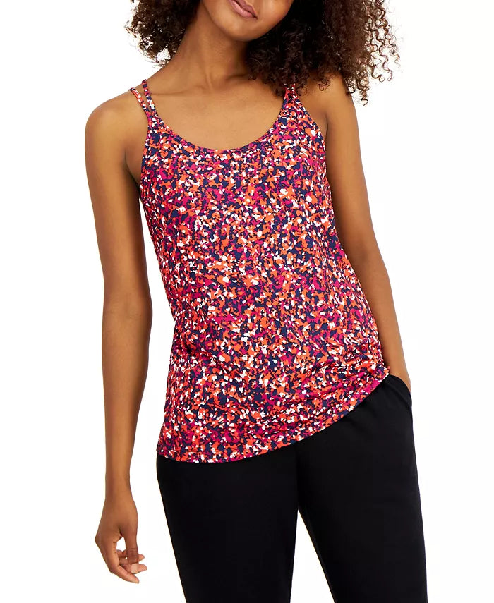 Ideology Speckle-Print Strappy Tank Top