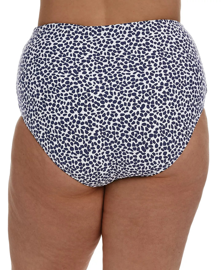 La Blanca Plus Size Printed High-Waist Bikini Bottoms