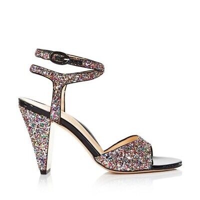 MARION PARKE Loretta Rainbow Glitter High-Heel Sandals