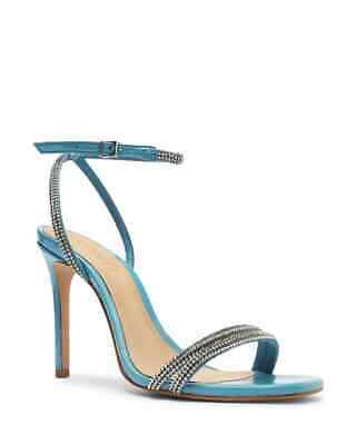 SCHUTZ Altina Glam Crystal Embellished High Heel Sandals # M1 213 NEW