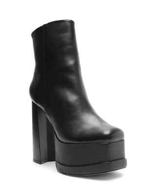 SCHUTZ Selene Square Toe High Heel Platform Booties Size 6,8.5 # M1 210