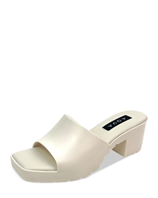 AQUA Women's Jelly Block Heel Slide Sandals MSRP $66 Size 9,10 # M3 194 NEW