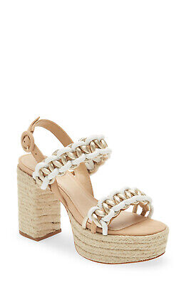 Schutz Juliet Woven Leather Platform Sandal MSRP $148 Size 6,7,8,10 # M1 206 NEW