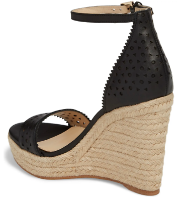 Botkier Jamie Leather Espadrille Wedge Sandals