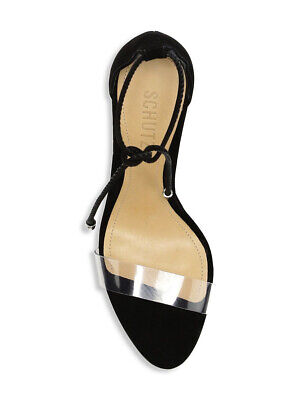 Schutz Josseana Ankle-Tie Suede Sandals