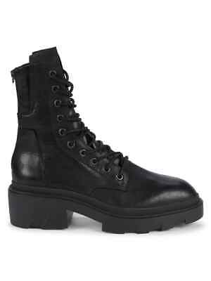 Ash Madness Leather Combat Boots