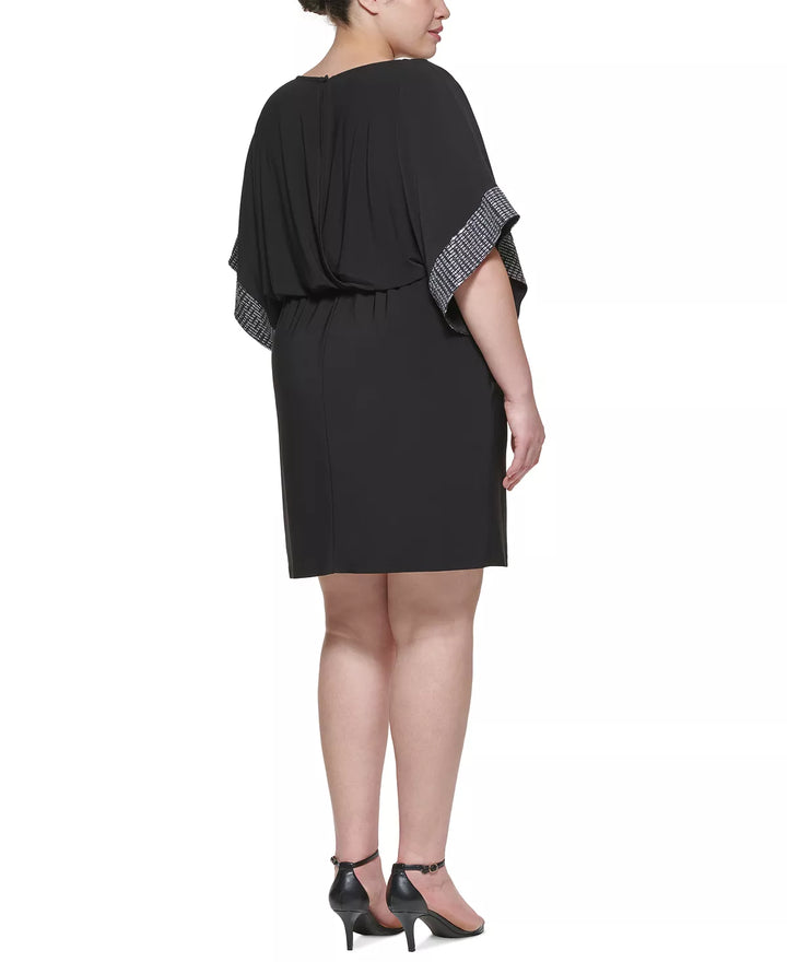 Jessica Howard Plus Size Belted Blouson Dress