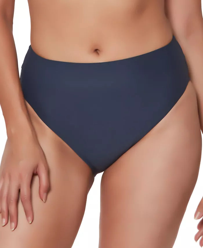 Bar III High-Rise High-Leg Bikini Bottoms