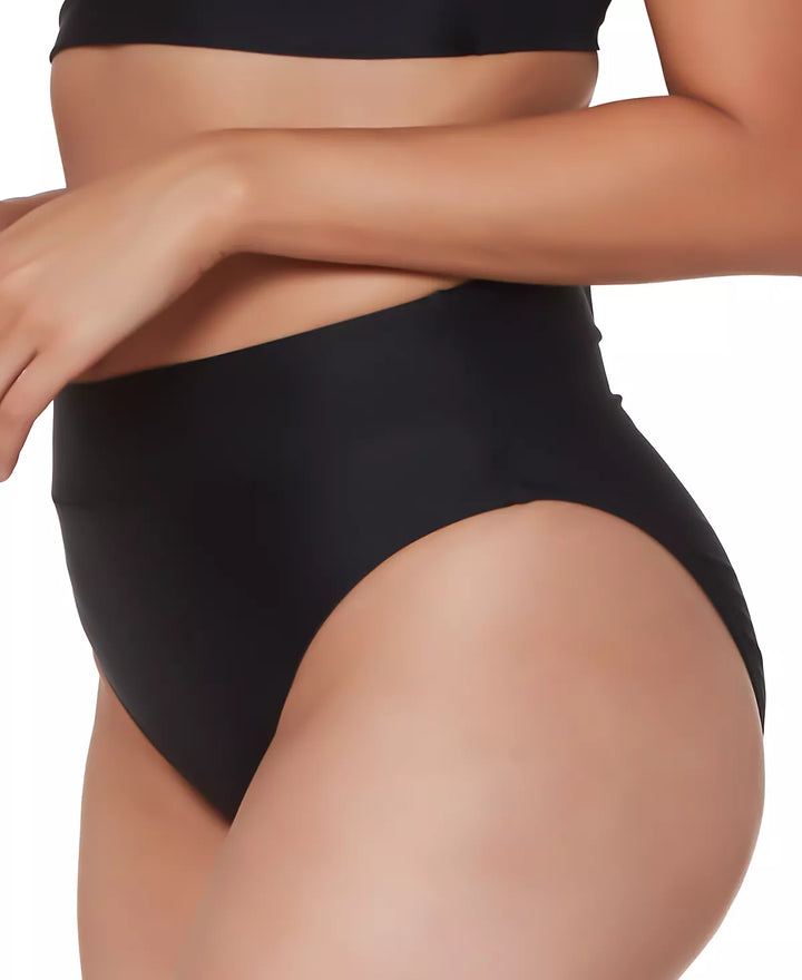 Bar III High-Rise High-Leg Bikini Briefs