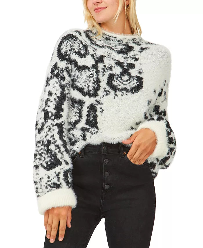 Vince Camuto Mixed Animal Sweater