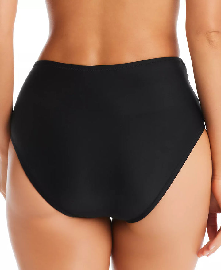 Bar III Shirred High-Rise Bikini Bottom