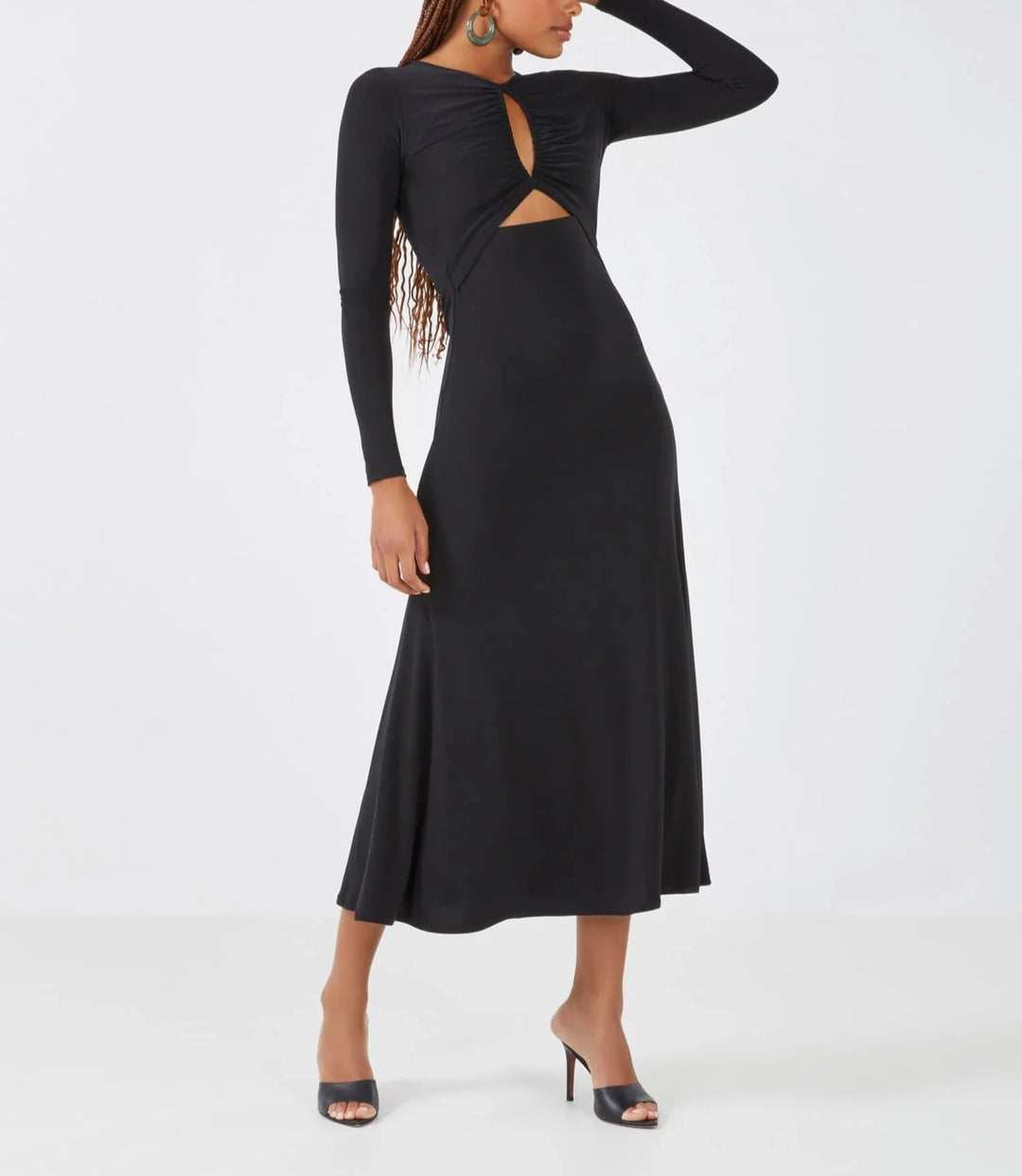 BCBGMAXAZRIA Lori Keyhole Cutout Dress