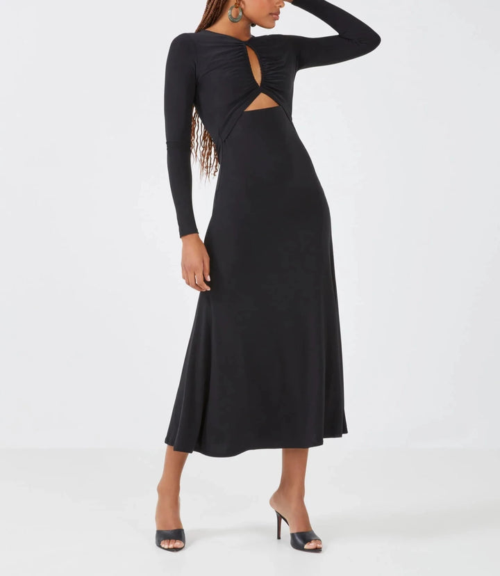 BCBGMAXAZRIA Lori Keyhole Cutout Dress