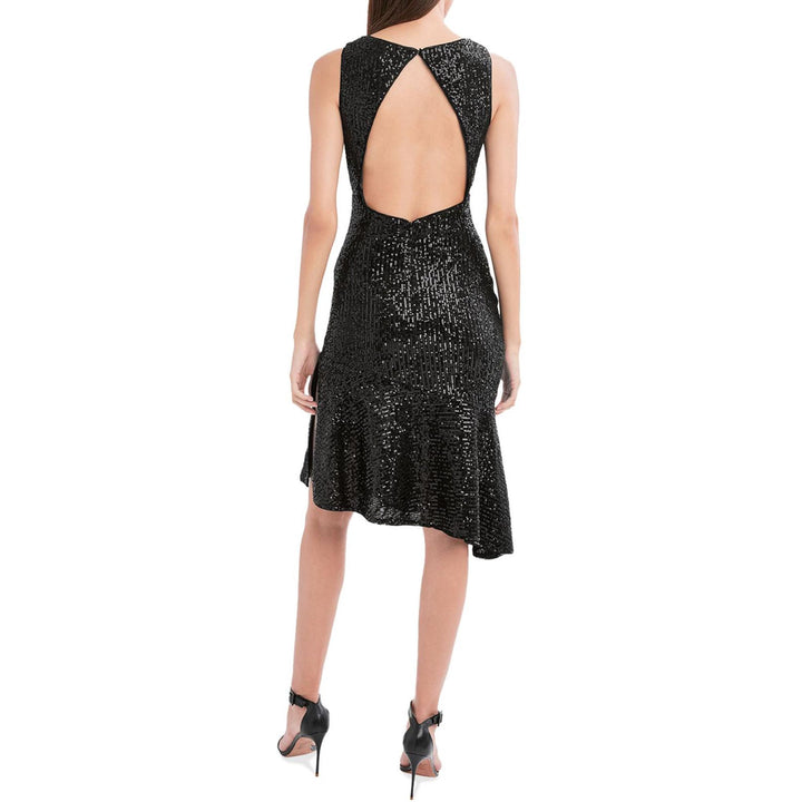 BCBGMAXAZRIA Asymmetric Sequin Dress