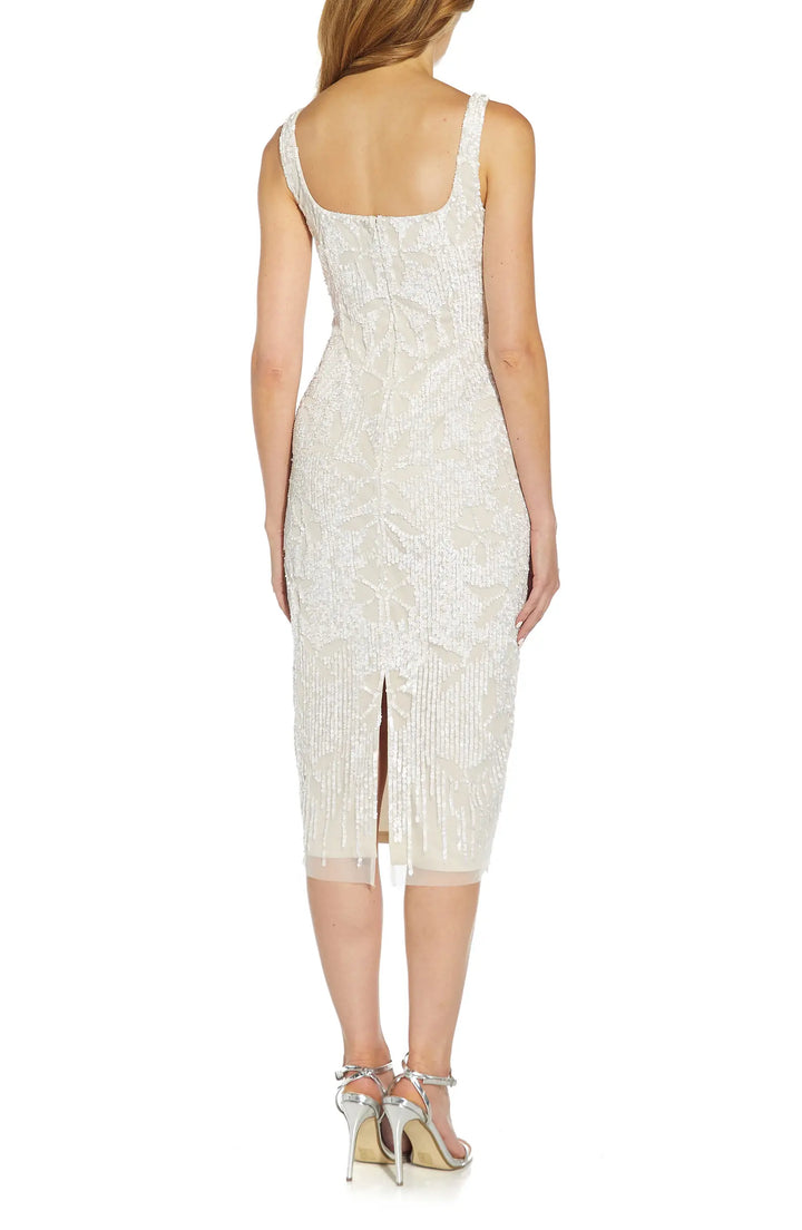 Adrianna Papell Embellished Midi Dress