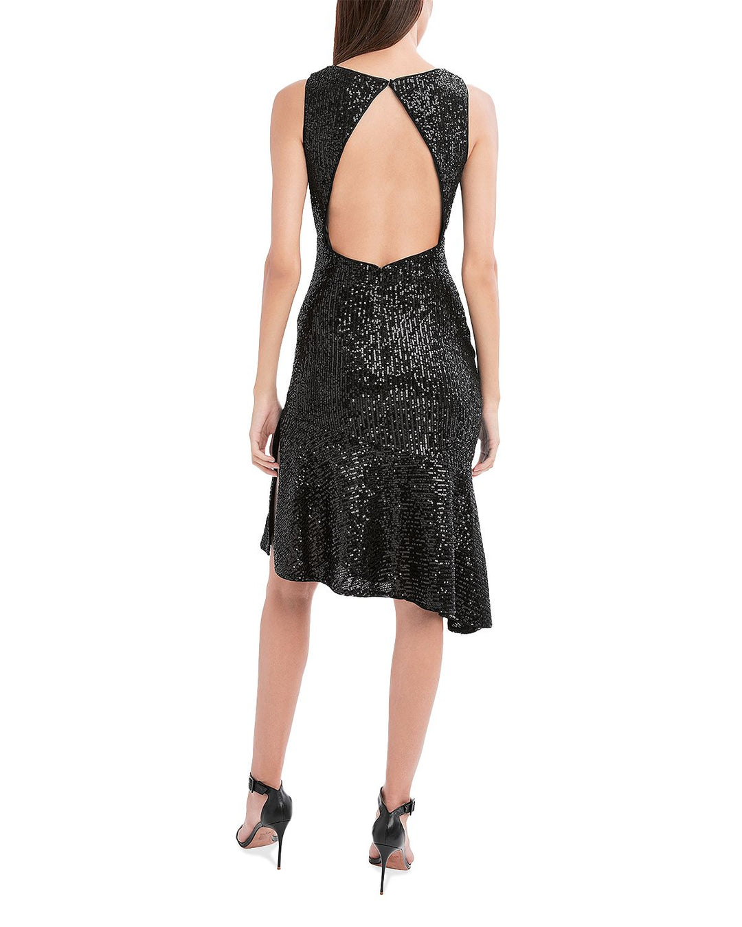 BCBGMAXAZRIA Asymmetric Sequin Dress