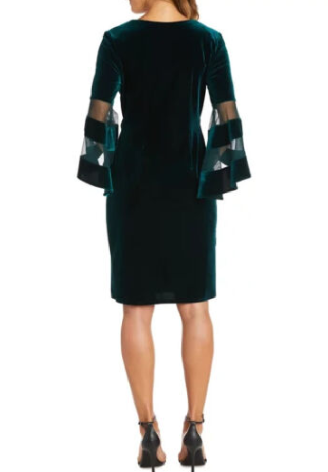 R & M Richards Velvet Sheath Dress