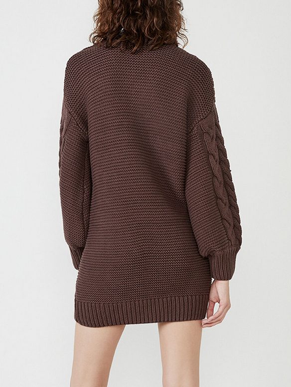 Bardot Cable-Knit Sweater Dress