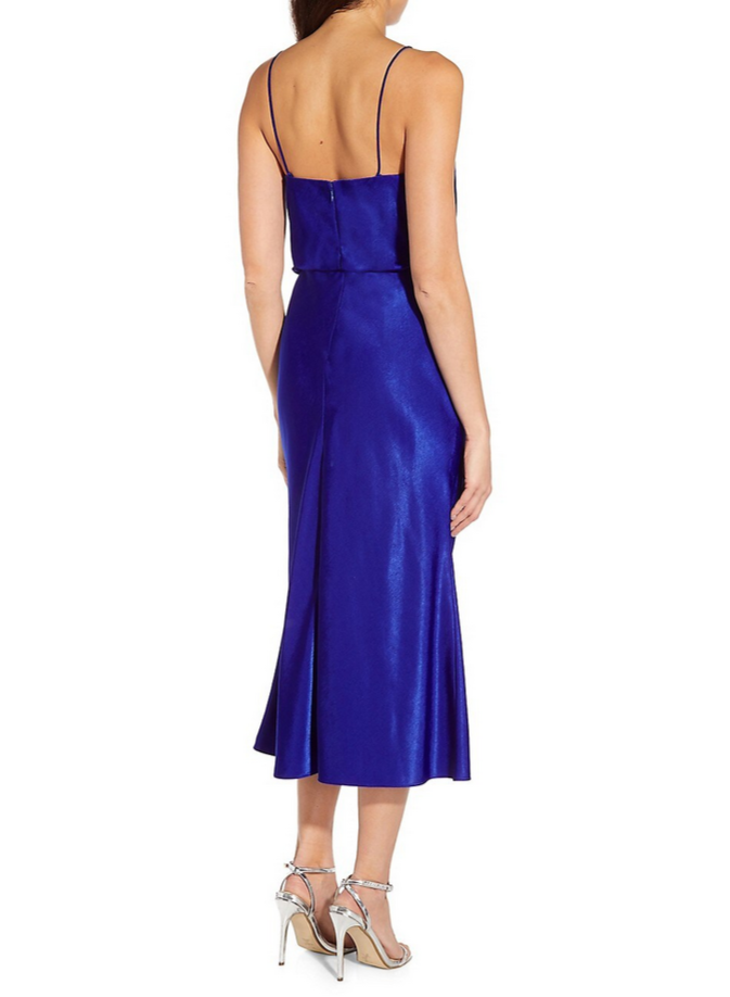 Aidan by Aidan Mattox Cowl Neck Midi Dress