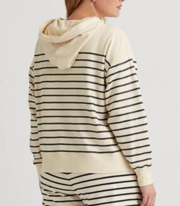 LAUREN Ralph Lauren Striped French Terry Hoodie