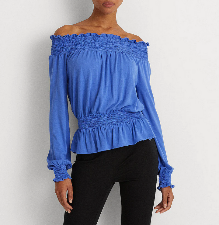 Lauren Ralph Lauren Jersey Off-the-Shoulder Top
