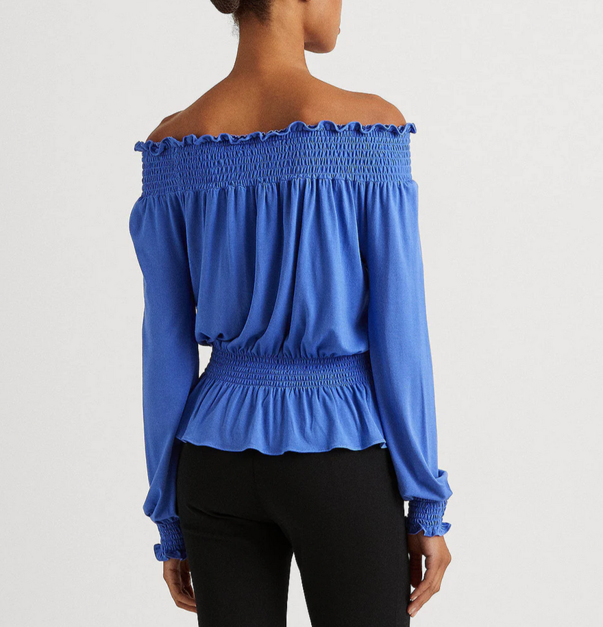 Lauren Ralph Lauren Jersey Off-the-Shoulder Top