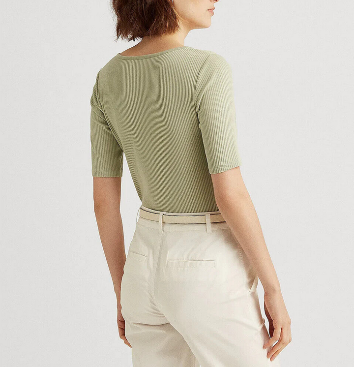 Lauren Ralph Lauren Elbow-Sleeve Henley Top