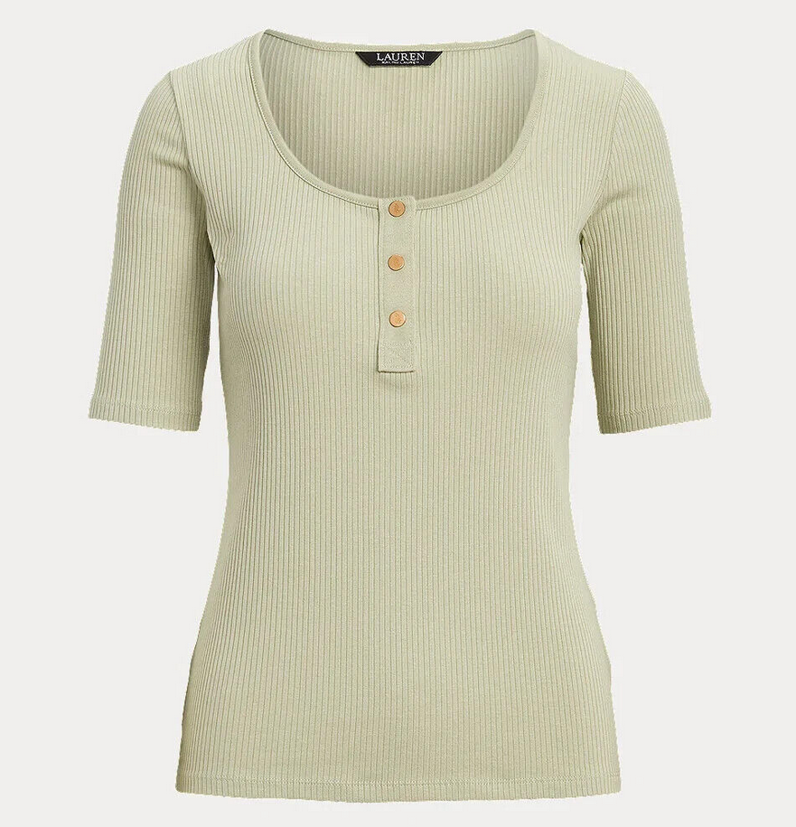 Lauren Ralph Lauren Elbow-Sleeve Henley Top