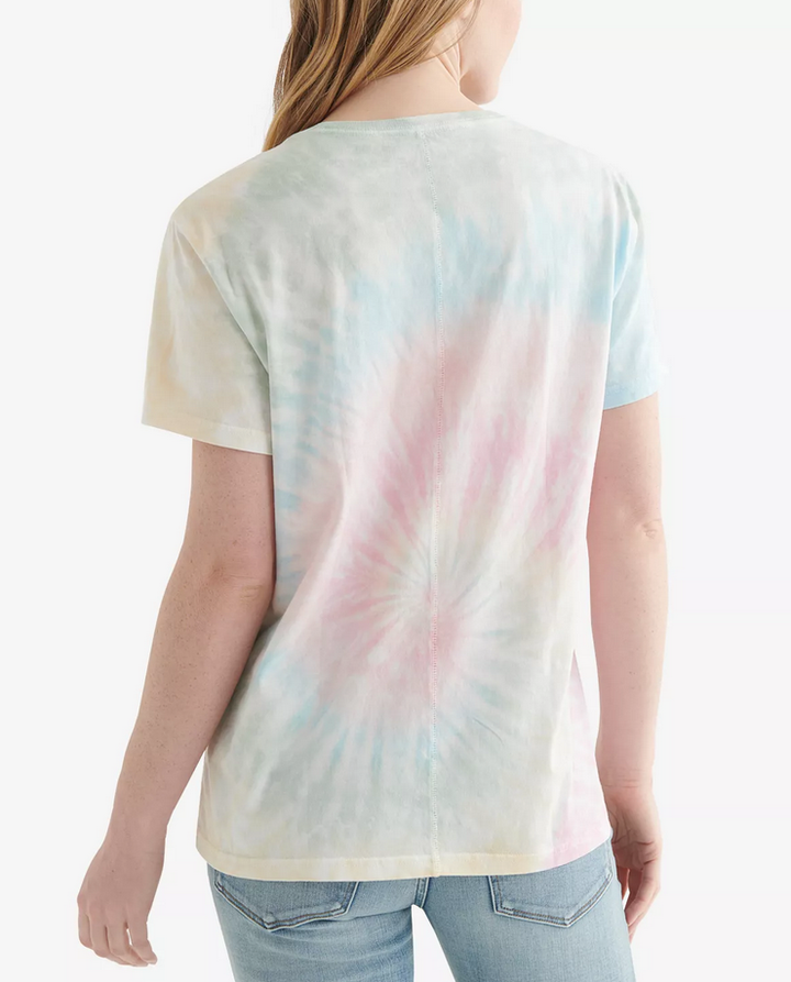 Lucky Brand Tie-Dyed Pink Floyd Boyfriend T-Shirt