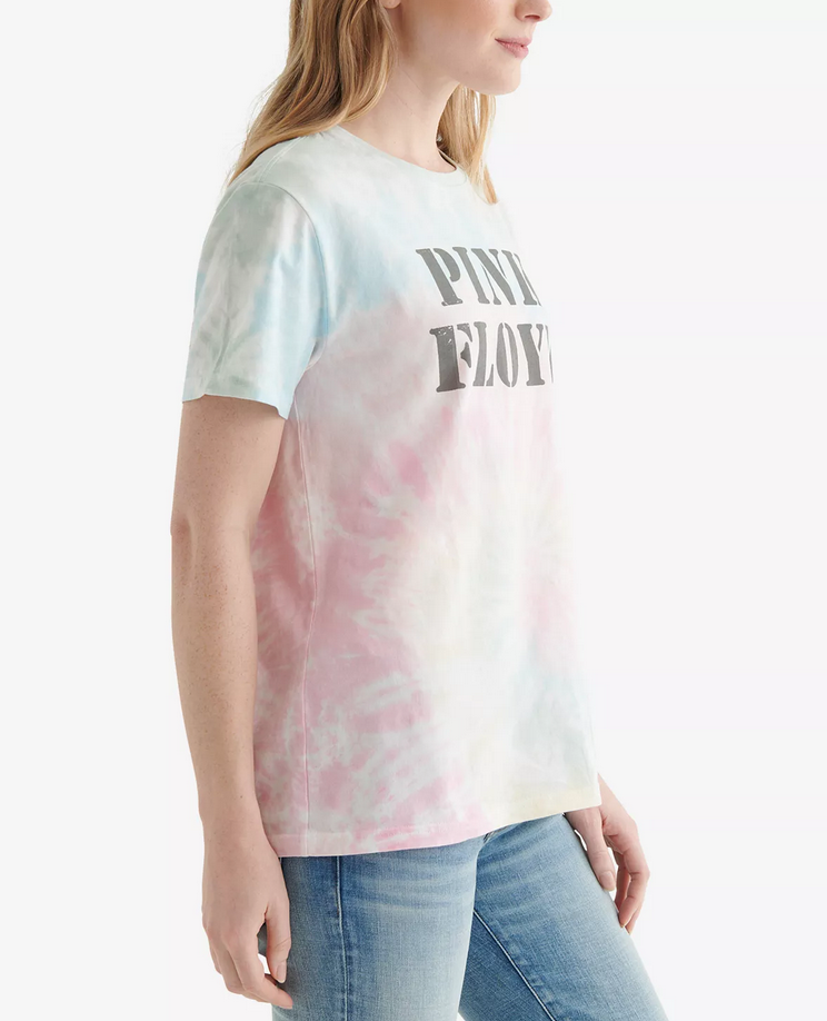 Lucky Brand Tie-Dyed Pink Floyd Boyfriend T-Shirt